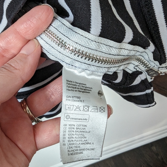 Navy striped boat neck sweater - Picture 4 of 6